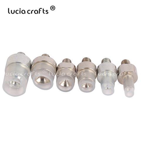Lucia Crafts  4/5/6/8/10/12mm Nut Nozzle Rivets Four Claw For Nailed Beads Beading Machine Accessories J0243 ► Photo 1/6