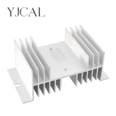 Single Phase Solid State Relay SSR Aluminum Heat Sink Dissipation Radiator Heatsinks Suitable For 40A 60A 80A 100A Relay ► Photo 1/6