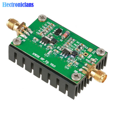 2MHZ-700MHZ RF Power Amplifier 3W 20dB Low Noise Broadband RF Power Amplification Module for HF VHF UHF FM Transmitter Radio ► Photo 1/6