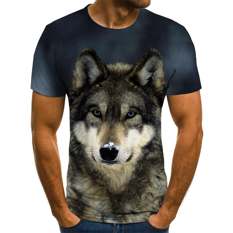2022 Newest Wolf 3D Print Animal Cool Funny T-Shirt Men Short Sleeve Summer  Tops Tee Shirt T Shirt Male Fashion tshirt Male 6XL - Price history &  Review | AliExpress Seller -