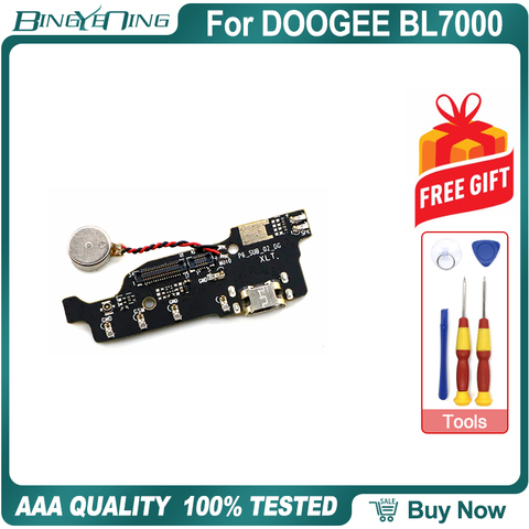 100% New Original For DOOGEE BL7000 USB Board dock Charging Port Board module USB plug with mic+vibrator Replacement Accessories ► Photo 1/4