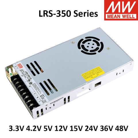 Original MEAN WELL LRS-350 Single Output 5V 12V 24V 36V 48V meanwell Single Output Power Supply For CNC Machine LRS-350-24 ► Photo 1/6