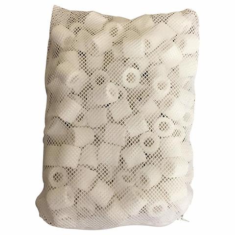 YYAQUA 250g/500g Bio Porous Ceramic Rings with Mesh Bag Zipper for Koi Pond Aquarium Canister Filter Fish Tank Filter Media ► Photo 1/6