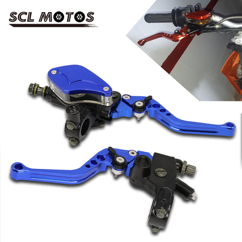 SCL MOTOS Universal 1 Pair 22mm Handle Hydraulic Motorcycle Clutch Brake Lever Pump Master Cylinder Moto For BMW Honda Yamaha ► Photo 1/6