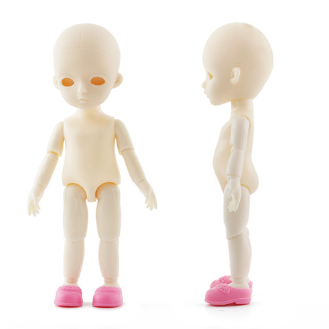 BJD Dolls 16cm 1/12 13 Movable Joints Asian Skin Naked Baby Body Without Makeup DIY Doll Toy for Girls Gift ► Photo 1/6