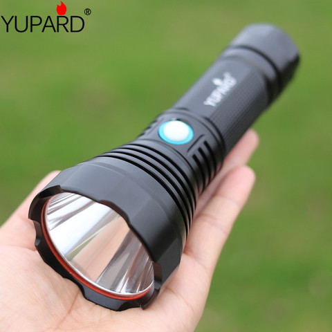 YUPARD SST 40 LED high power  Lighting Hiking Flashlight searchlight Tactics Flashlight  USB rechargeable camping Flashlight ► Photo 1/5