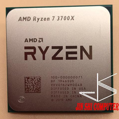 AMD Ryzen 7 3700X R7 3700X 3.6 GHz Eight-Core Sinteen-Thread CPU Processor 65W 7NM L3=32M 100-000000071 Socket AM4 NO fan ► Photo 1/2