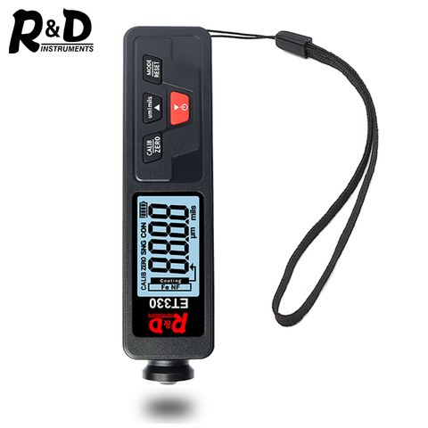 R&D ET330 Car Paint Thickness Gauge Electroplate Metal Coating Thickness Gauge for Car 0-1500um Fe & NFe Coating Tester Meter ► Photo 1/6