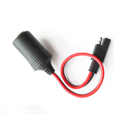 Female Cigarette Lighter Socket to Sae with Sae 2 Pin Quick Release Disconnect Connector Plug 14AWG Extension Cable ► Photo 1/4