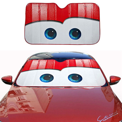 6 Colors Eyes Heated Windshield Sunshade Car Window Windscreen Cover Sun Shade Auto Sun Visor Car-covers Car Solar Protection ► Photo 1/6