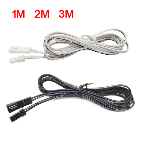 1M 2M 3M LED kitchen Cabinet Lights Extension Cable UL 2468-24AWG 22AWG 20AWG 2Pin Male to Female Cable Connector ► Photo 1/6