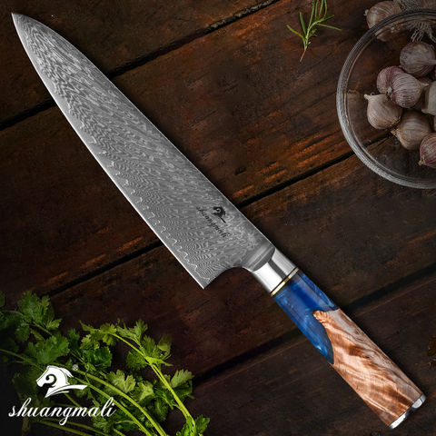 8 Inch Utility Chef Knives 67 Layer Damascus Steel Sharp Kitchen Knife Family Slicing Cleaver Cooking Vegetable Meat Chef Knife ► Photo 1/6