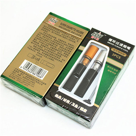 SUEF Cheap Smoking Cigarette Holder Filter Reduce Tar Cleanable And Reusable Recycling Mouthpiece @2 ► Photo 1/6