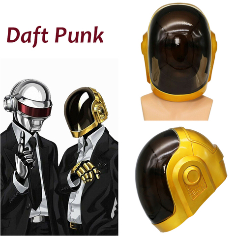 Xcostume Daft Punk Guy-Manuel Cosplay Mask Resin Full Head Helmet DJ Music Costume Props Halloween For Adults ► Photo 1/6