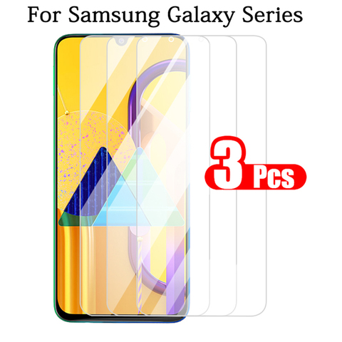 3 Pcs Protective Glass for Samsung Galaxy M30S Screen Protector Tempered Glas for samsung m31s m21 m11 m01 a01 a11 a21s a31 a41 ► Photo 1/6