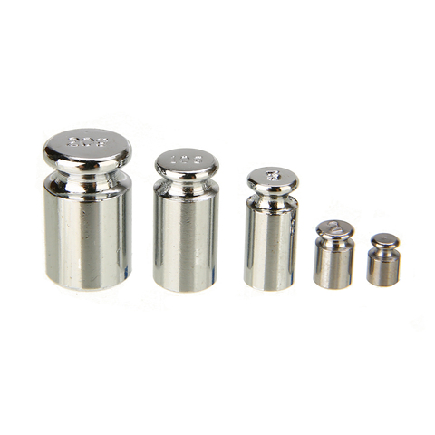 5pcs Weight Calibration Set Stainless Steel Weight Plates Precision Gram Scale Weights 1g-20g Chrome for Digital Scale Balance ► Photo 1/5