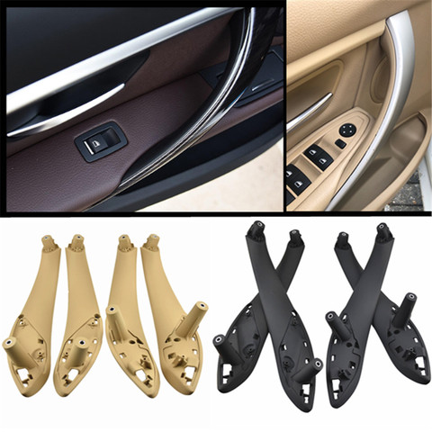 Car Interior Door Handle Pull Trim Cover For BMW F30 F31 F32 F33 F34 F35 F36 F80 Left Right Inner Panel Black Beige ► Photo 1/6