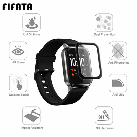 FIFATA 1/2pcs HD Clear TPU / 5D Curved Edge Protective For Xiaomi Haylou Solar LS01 LS02 Smart Watch Full Screen Protector Film ► Photo 1/6