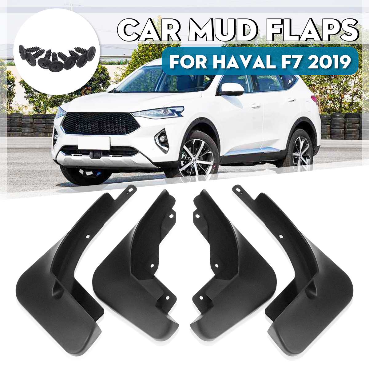 Car Mud Flaps For Great Wall Haval F7 F7x 2022 Mudguards Splash Guards Fender Mudflaps Accessories ► Photo 1/6