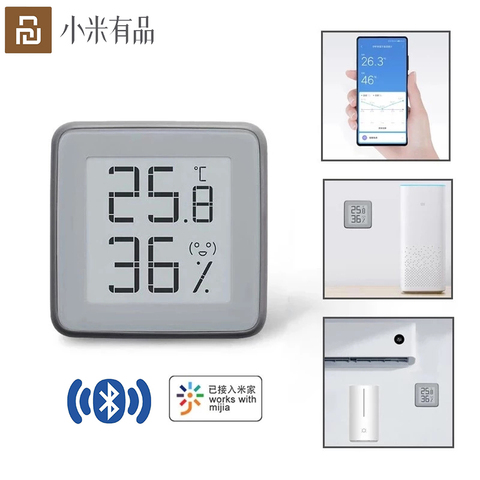 2022 MMC Bluetooth Thermometer Hygrometer E-Ink Screen BT2.0 Smart Temperature Humidity Sensor Miaomiaoce Works For MIJIA App ► Photo 1/6
