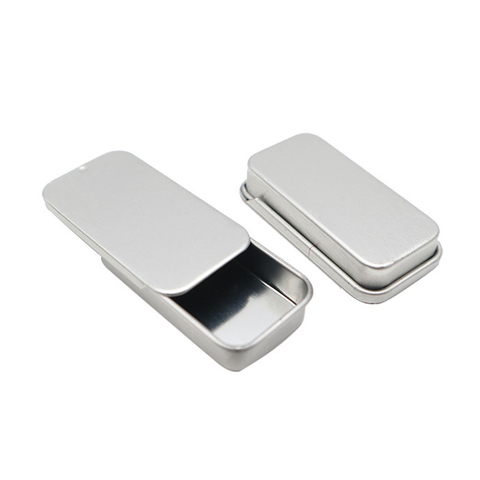 1pc 51*10*26mm Mini Iron Box Slide Cover Storage Box Wedding Jewelry Pill Cases Portable Tin Boxes Container Cosmetic Organizer ► Photo 1/6