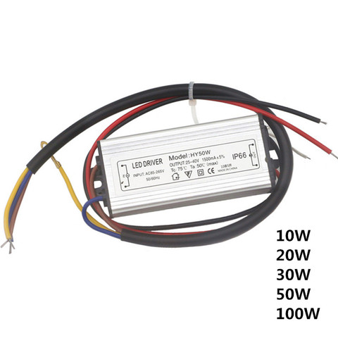 LED Driver 300mA 900mA 10W 20W 30W 50W 100W For LEDs Power Supply Unit AC85-265V Lighting Transformers For LED Chip Power Lights ► Photo 1/6