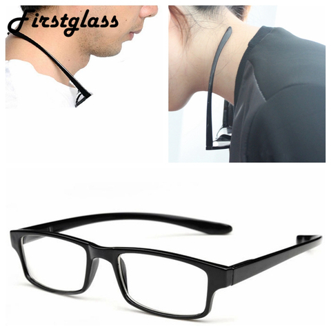 Hanging Neck Reading Glasses Men Square Frame Black Flexible Arms Presbyopic Glasses Eyeweaer Women Plastic Portable Gafas +1.50 ► Photo 1/6