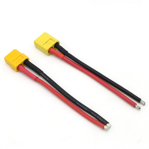 XT60 Male / Female Connector With 10CM 12AWG Silicone Wire Cable ► Photo 1/6