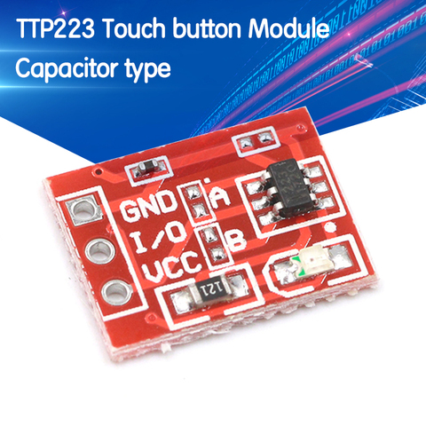 5PCS TTP223 Touch Key Switch Module Touching Button Self-Locking/No-Locking Capacitive Switches Single Channel Reconstruction ► Photo 1/6