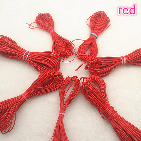 NEW 0.5-2.5mm Red Waxed Thread Cord String Strap Necklace Rope Beads for Jewelry Making Diy Shamballa Bracelet ► Photo 1/2