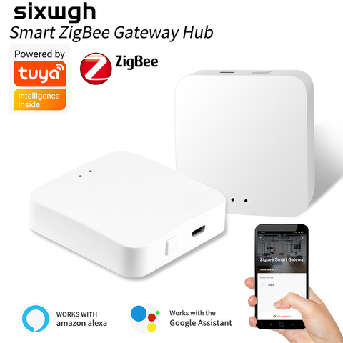 Smart home gateway hub  is the control center of Zigbee/Bluetooth/WIFI devices to realize whole-house intelligence through Tuya ► Photo 1/6