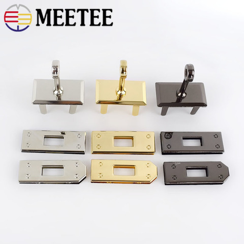 1/2Sets Metal Bag Lock Buckles Combination Clasps Closure DIY Luggage Handbag Wallet Leather Craft Hardware Accessory BD453 ► Photo 1/6