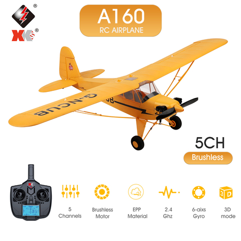 WLtoys XK A160 RC Airplane 650mm Wingspan 5 Channel Remote Control Airplane 3D/6G 1406 Brushless Motor RC Airplane for Kid Adult ► Photo 1/6