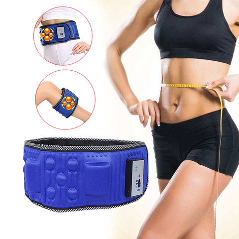 Vibrating Body Slimming Belt Waist Abdominal Stimulator Hip Trainer Fat Burning Weight Loss Fitness Massage X5 Times Workout ► Photo 1/6