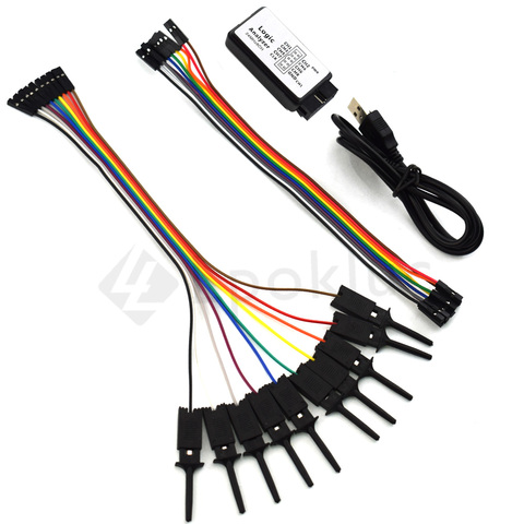 1 lot test hook clip Logic analyzer test folder For Jumper Wire Dupont Cable for USB Saleae 24M 8CH ► Photo 1/6