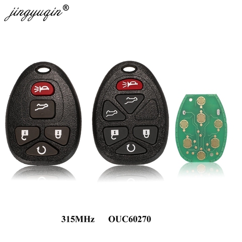 jingyuqin 315Mhz OUC60270 5/6 Buttons Remote Control Keyless Entry Car Key Fob for Buick Chevrolet Cadillac GMC Saturn ► Photo 1/5