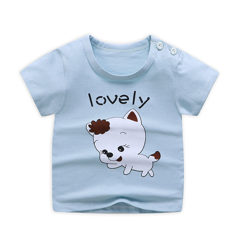 Summer Kids Baby Boy T-shirt Child Short Sleeve Human Printed Cotton Casual Baby Clothing Tops T-Shirts 9m-6Years summer top ► Photo 1/4