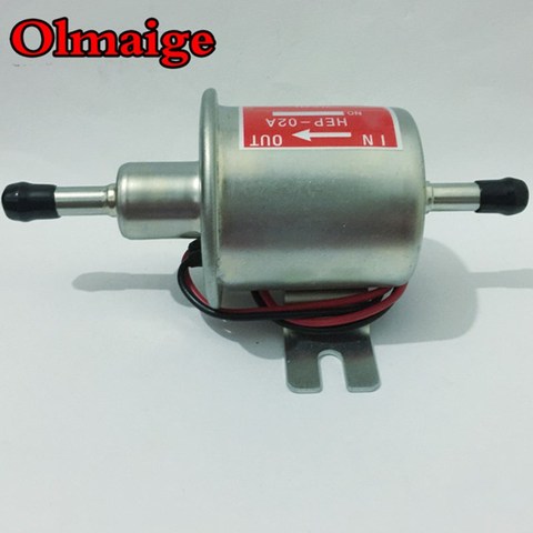 Free shipping diesel petrol gasoline 12V electric fuel pump HEP-02A low pressure fuel pump for carburetor, motorcycle , ATV ► Photo 1/5