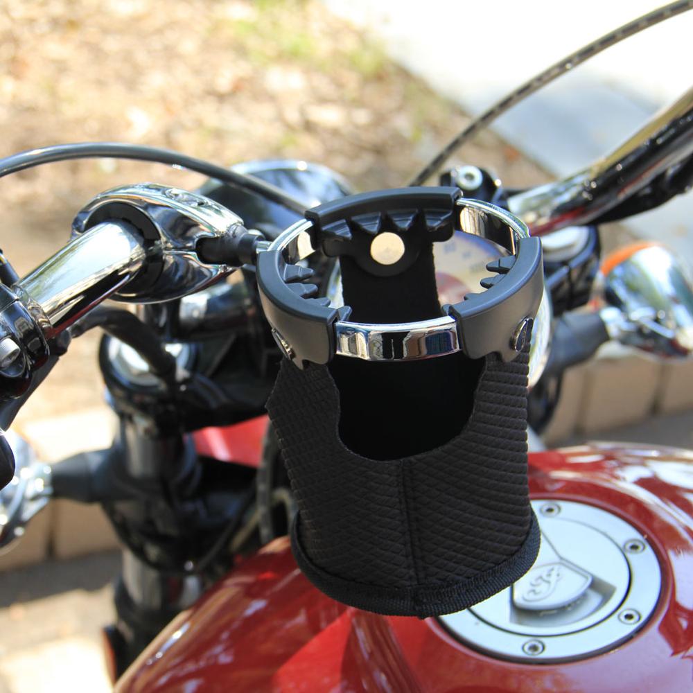 Motorcycle Bike Handlebar Drink Cup Holder Beverage Water Bottle Stand Universal 