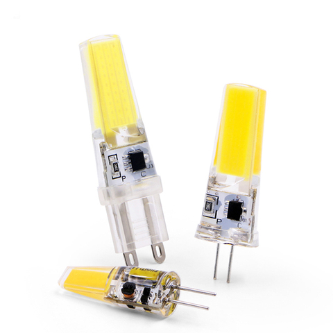 New LED Lamp G4 G9 E14 AC / DC 12V 220V 3W 6W COB LED G4 G9 Bulb for Crystal Chandelier Lights ► Photo 1/6