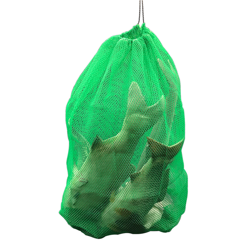 Mesh bag plastic nylon mesh bag net bag folding fishing fishing gear thickening small grid nets live fish nets bag bag ► Photo 1/6