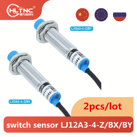 2PCS  M12 proximity switch sensor LJ12A3-4-Z/BX three line NPN PNP normally open 12V24V second line 220V ► Photo 1/6