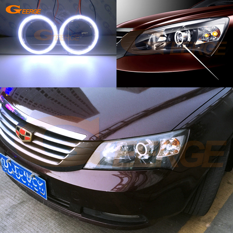 For Geely Emgrand EC7-RV (Emgrand 7 RV) 2010 2011 2012 Excellent Ultra bright COB led angel eyes halo rings car accessories ► Photo 1/6