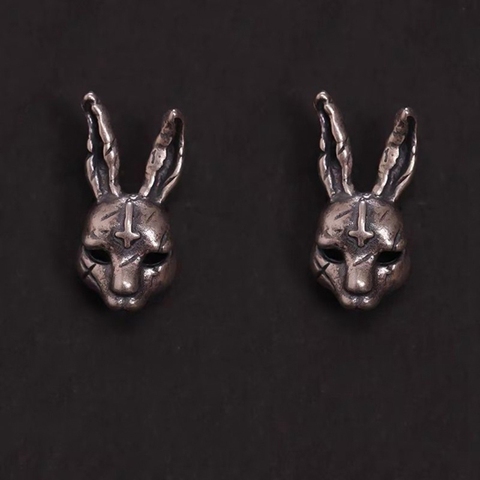 Cute Gothic Cross Hare Rabbits Bunny Animal Jewelry Ear Vintage Stud Earring ► Photo 1/6