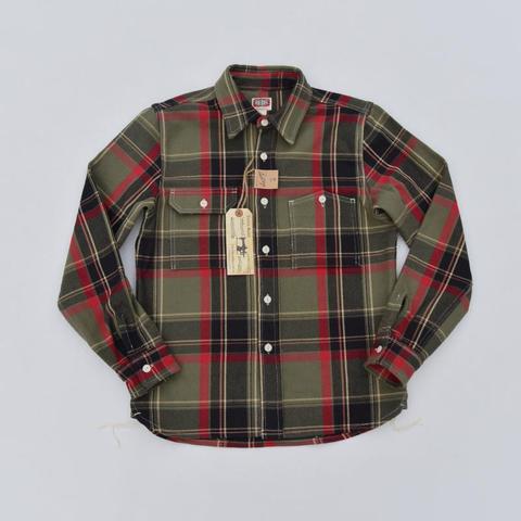 BOB DONG Vintage Inspired Plaid Work Shirts Men's Point Collar Heavyweight Shirts ► Photo 1/6