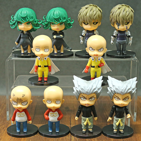 One Punch Man Saitama Genos Tatsumaki Garou Q Version Figurals Figures Toys Car Decoration Dolls 5pcs/set ► Photo 1/6