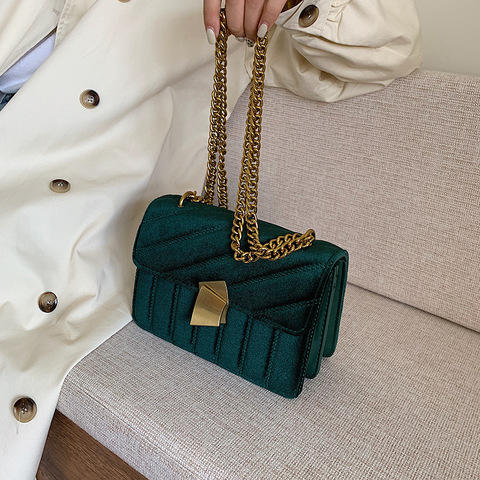 Luxury Handbags Women Bags Designer Shoulder Vintage Velvet Chain Evening Clutch Bag Messenger Crossbody Bags For Women 2022 ► Photo 1/6
