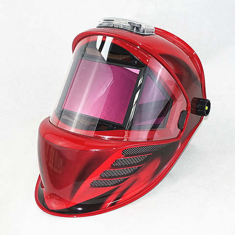 Auto Darkening Welding Mask 3 Filters View Size 115x85mm DIN 4-13 Optical 1111 4 Sensors ANSI CSA AS/NZS Welding Helmet ► Photo 1/6