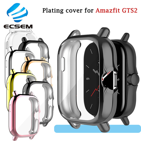 full edged protector for Amazfit GTS2 smart watch accessories protective cover case for amazfit GTS 2 anti shock shell plating ► Photo 1/6