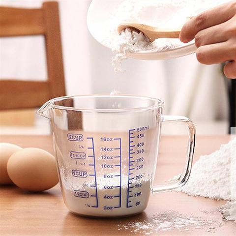 250ml/500ml Measuring Cup High Borosilicate Glass Heat Resistant Measuring Glass for Kitchen Restaurant ► Photo 1/6